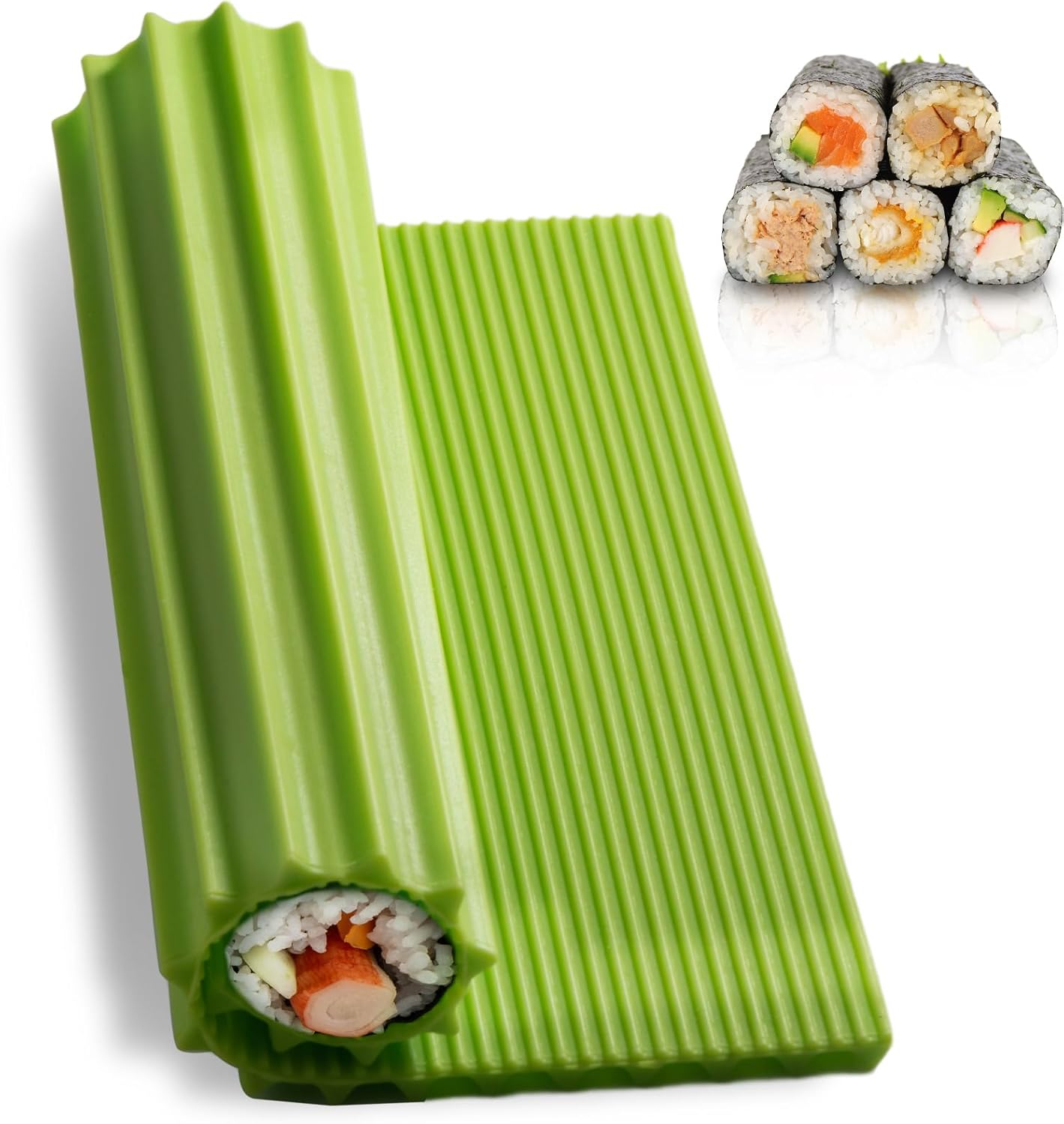 Sushi Mat Bamboo - High-quality Silicone Mat for Sushi Making,
