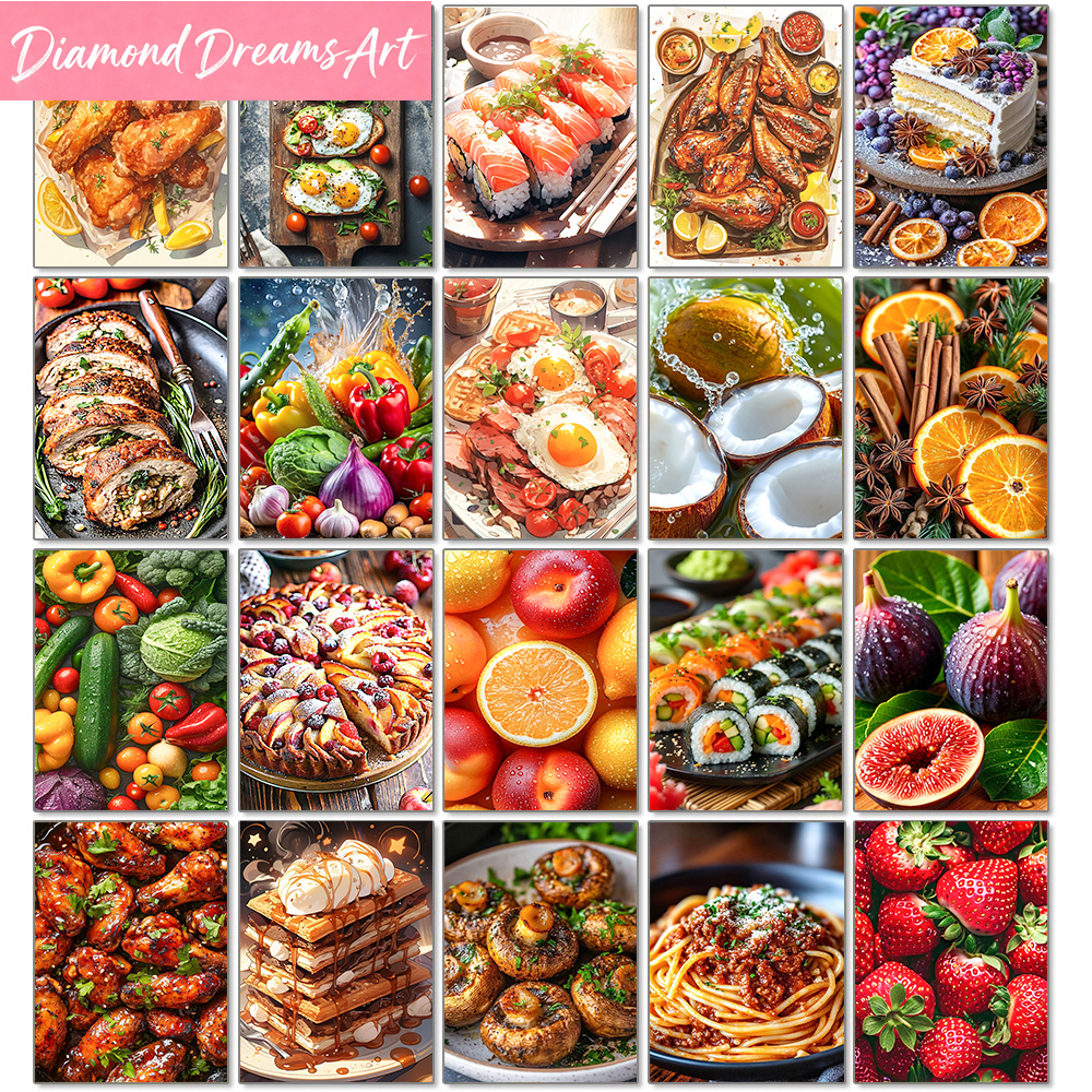 Home Cooking Set - Fruit Diamond Painting Delicious Food Picture