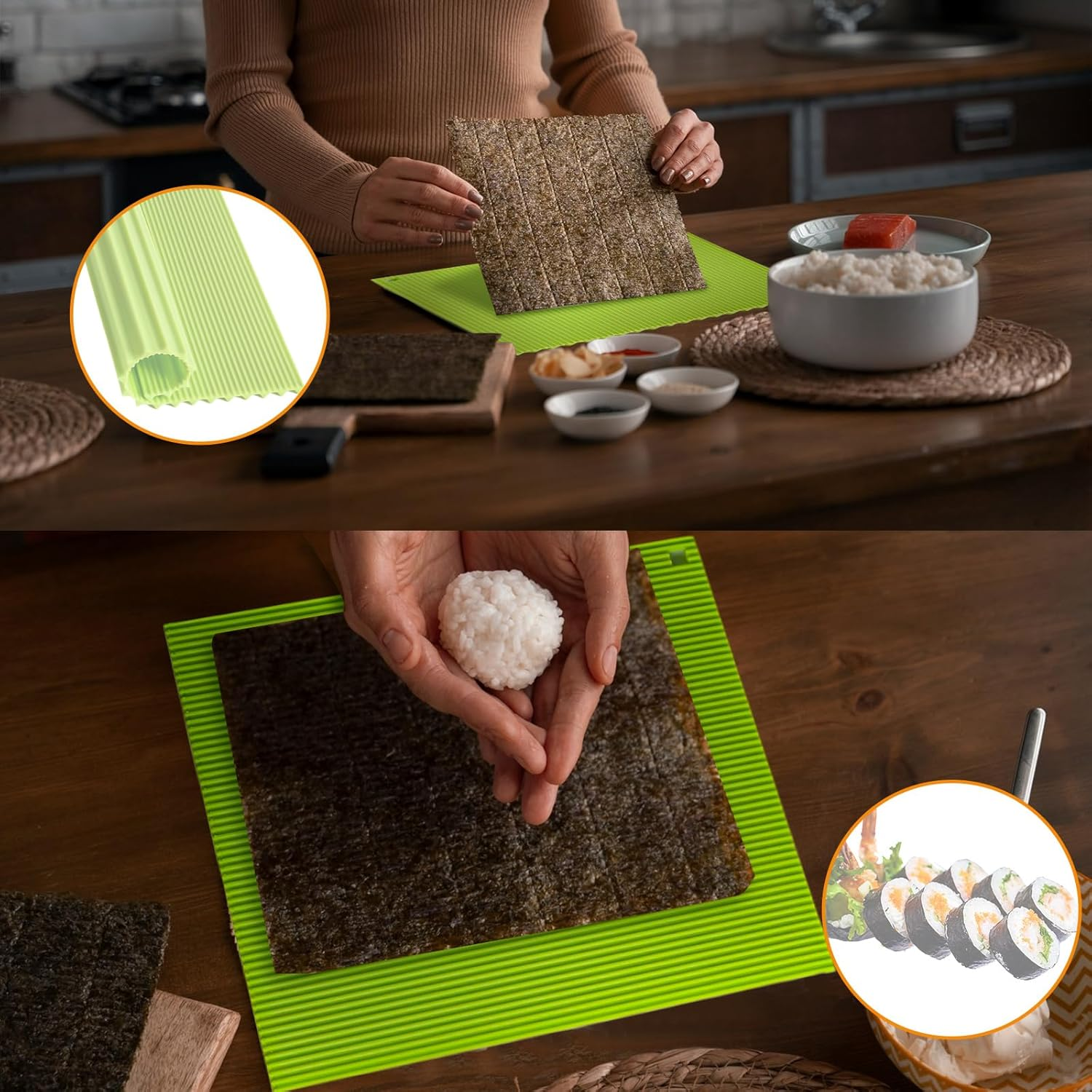 High-quality Silicone Mat for  - Sushi Mat Bamboo ulasan dan harga