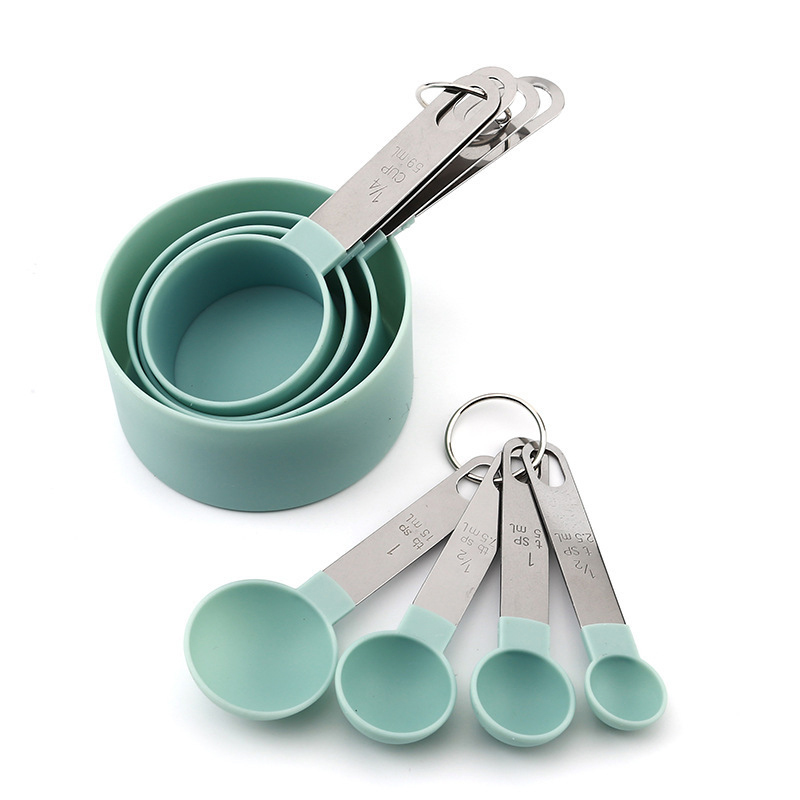 8PCS Measuring Cups Spoons Set - Home Cooking Set ulasan dan harga