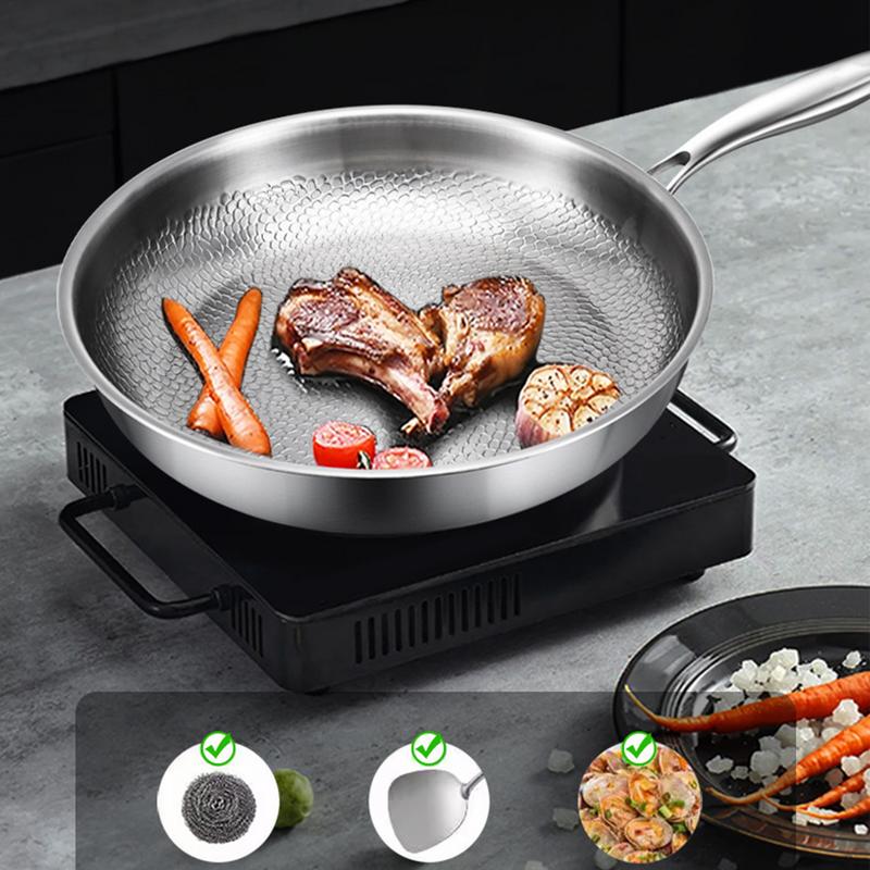 Saute Pan Frying Skillet with  - Crepe Pan Nonstick ulasan dan harga
