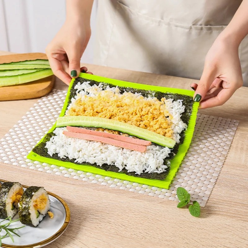 Silicone Hand Roll Sushi Rolli - Sushi Mat Bamboo ulasan dan harga