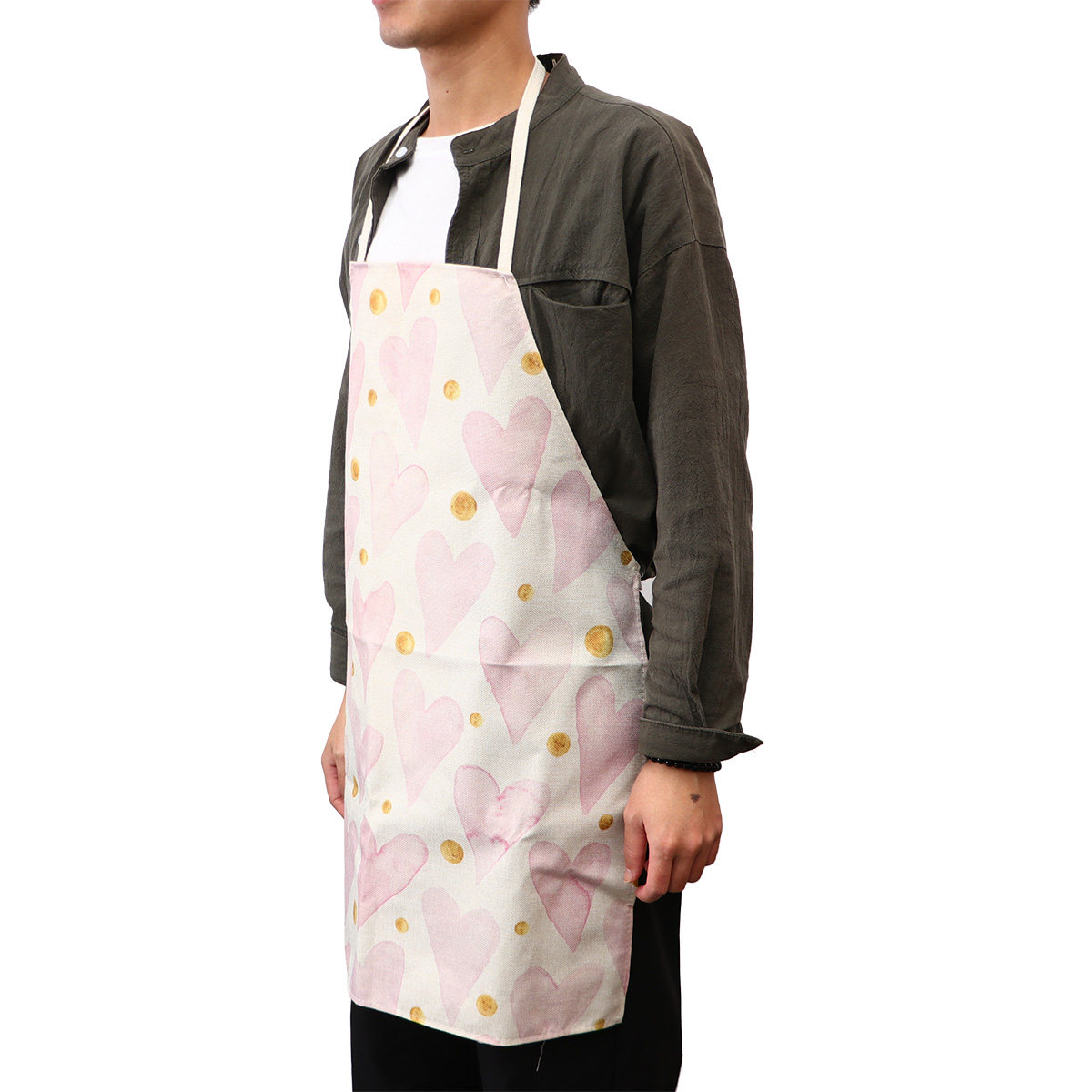 Stain Repellent Heart Printed  - Home Cooking Service ulasan dan harga