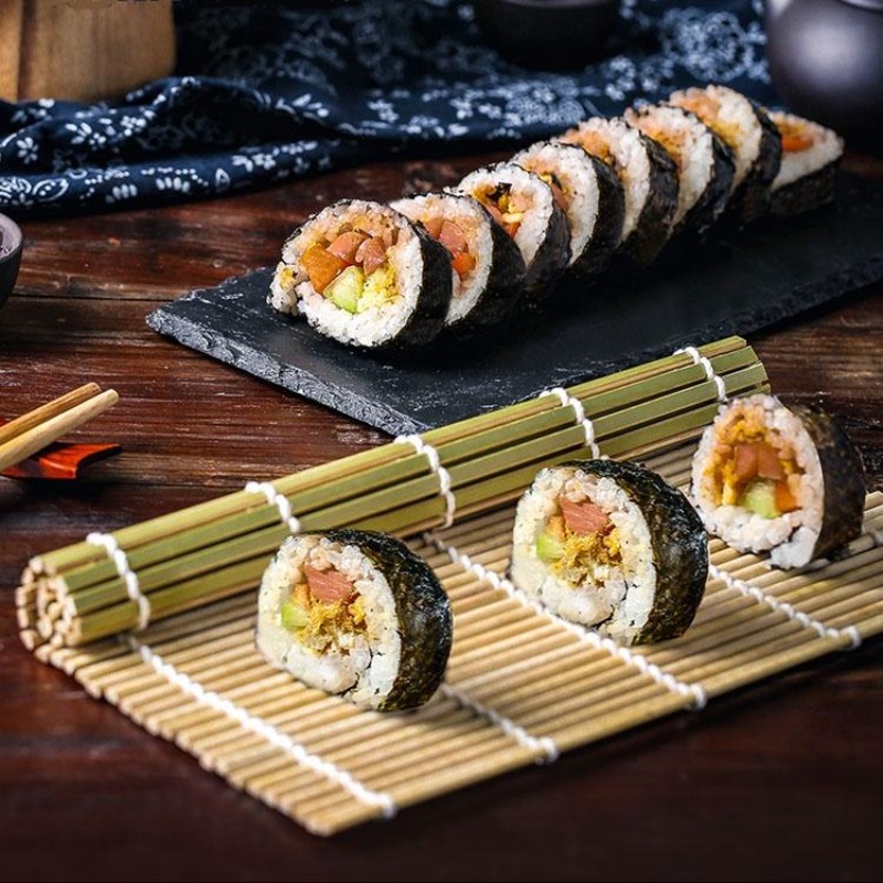 DIY Bamboo Sushi Maker Rolling - Sushi Mat Bamboo ulasan dan harga