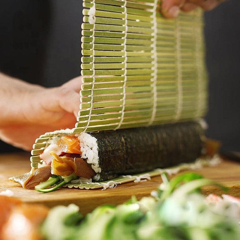 DIY Bamboo Sushi Maker Rolling - Sushi Mat Bamboo ulasan dan harga