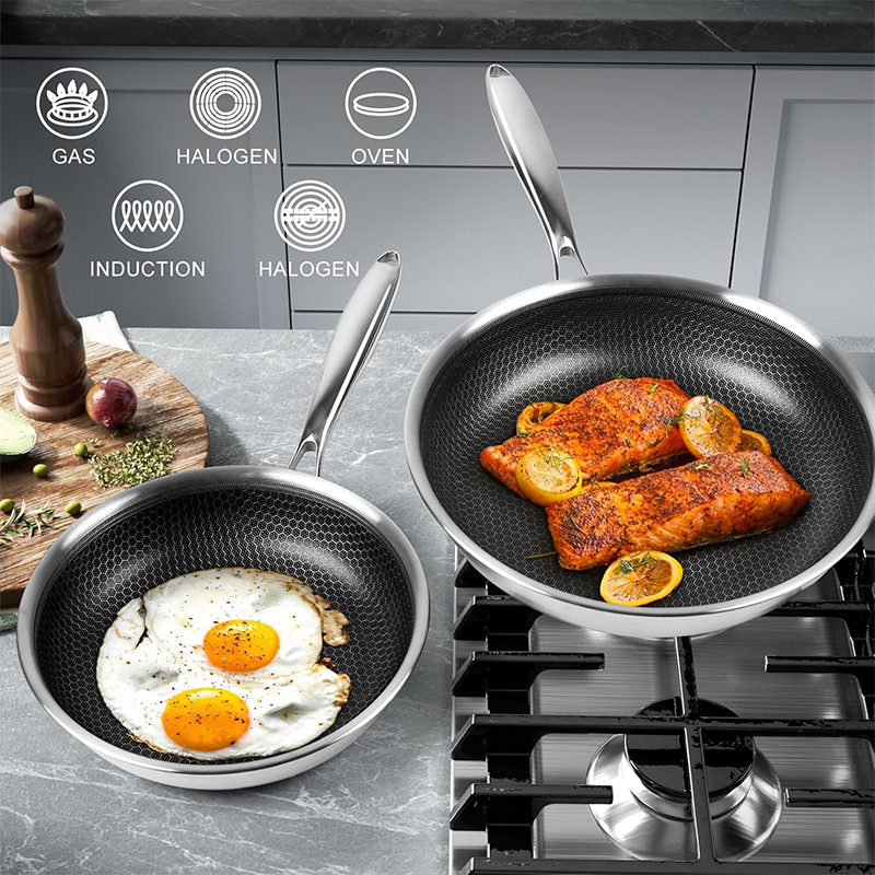 Stainless Steel Frying Pan wit - Crepe Pan Nonstick ulasan dan harga