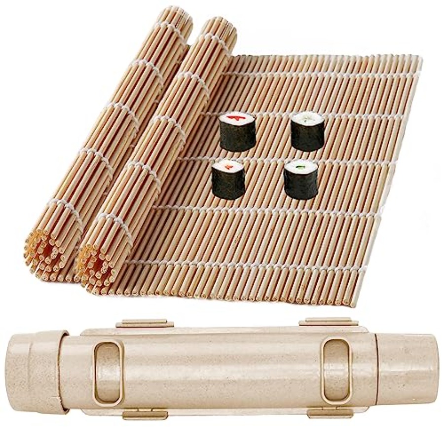 Sushi Making Kit with 2 Bamboo - Sushi Mat Bamboo ulasan dan harga
