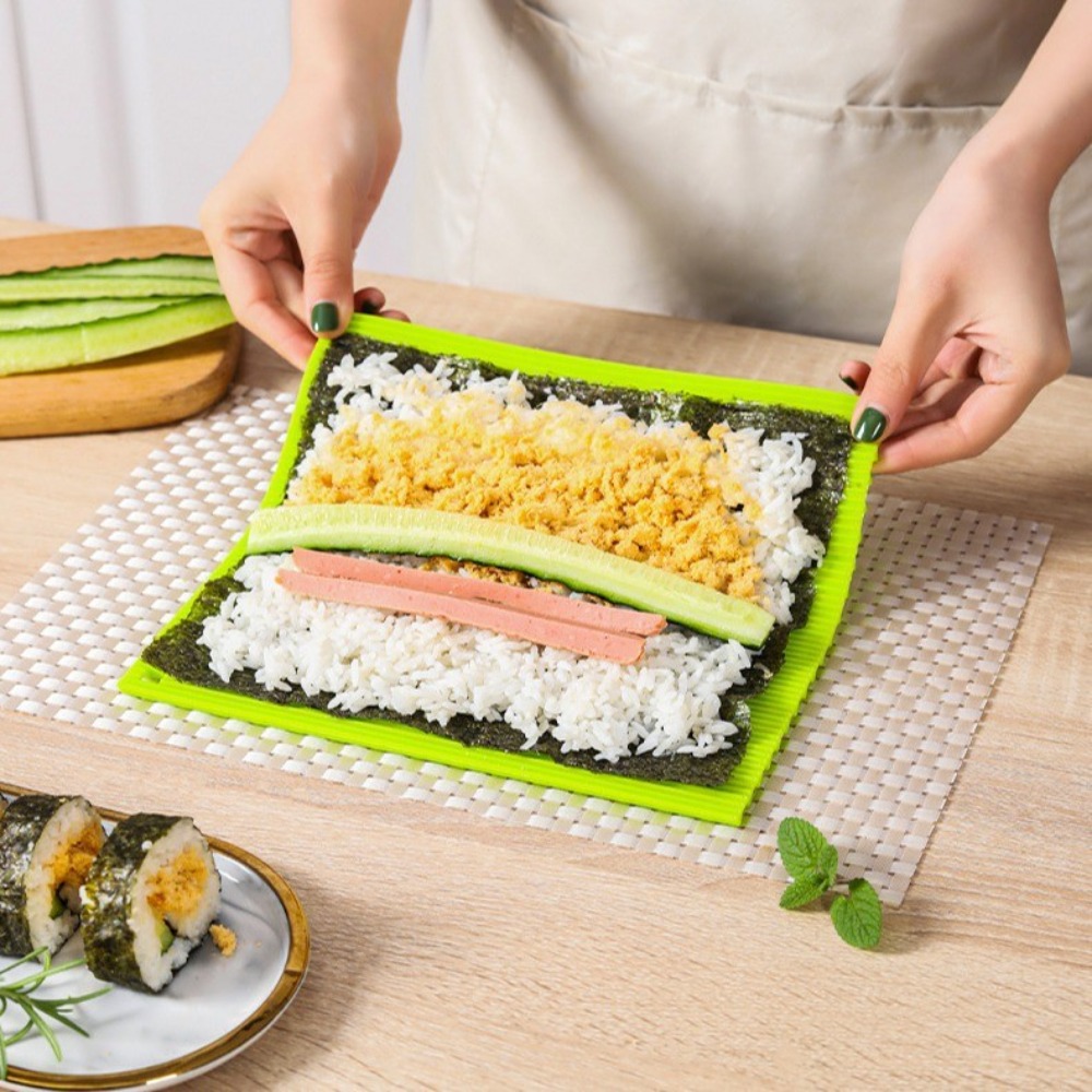 Portable Silicone Sushi Roll M - Sushi Mat Bamboo ulasan dan harga