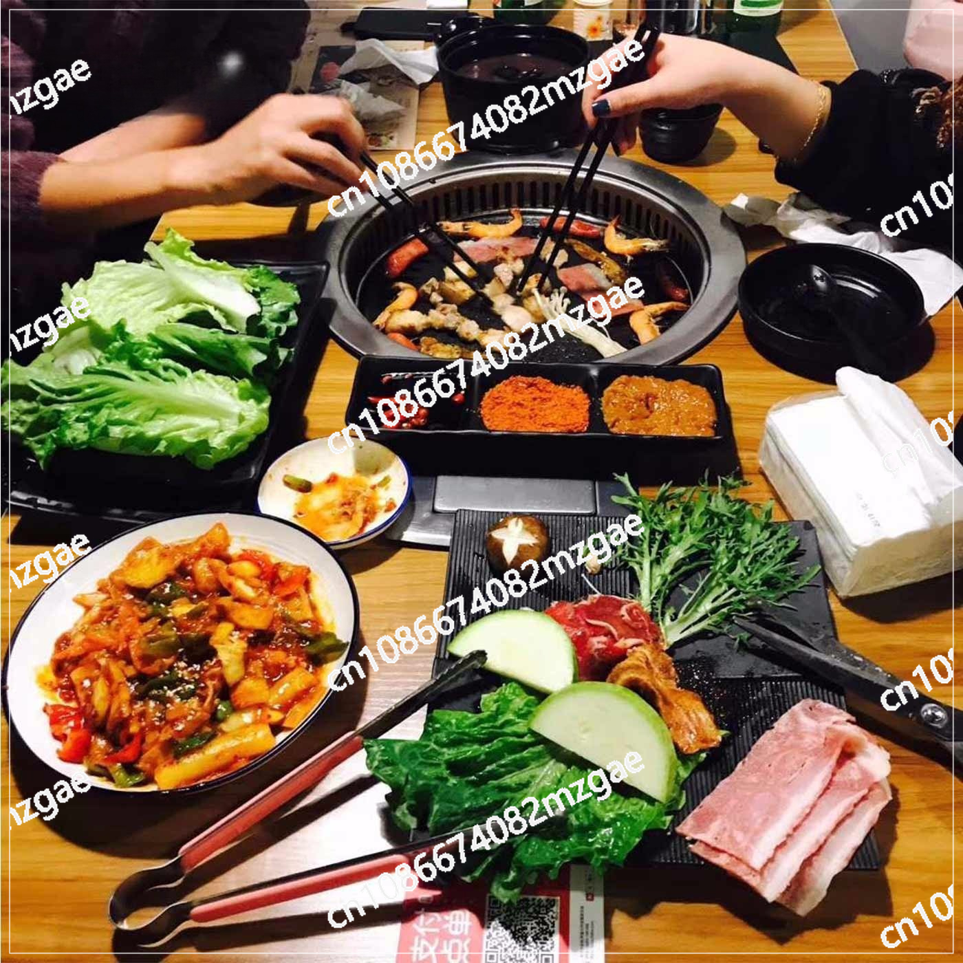 Electric Smokeless Meat Grill  - Home Cooking Service ulasan dan harga