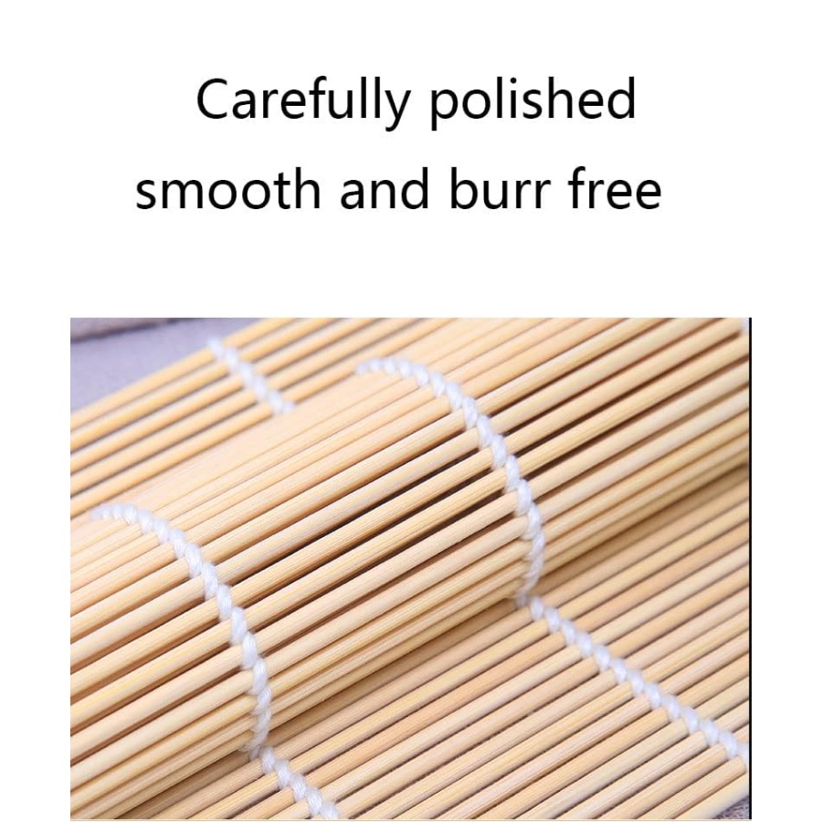 2 Pack Bamboo Sushi Rolling Ma - Sushi Mat Bamboo ulasan dan harga