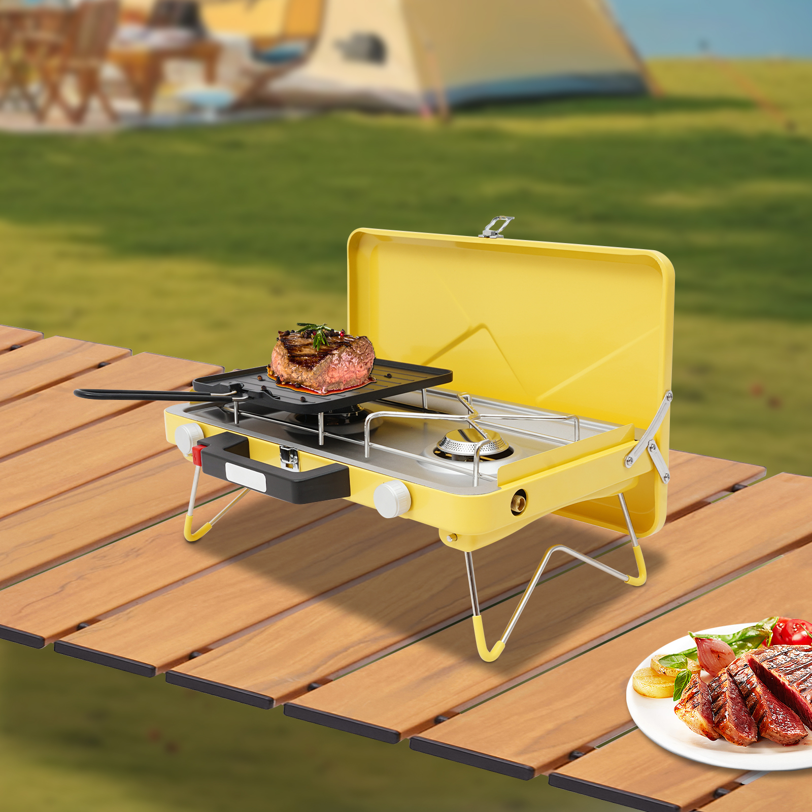 Portable Outdoor Gas Stove,Cam - Home Cooking Gas ulasan dan harga