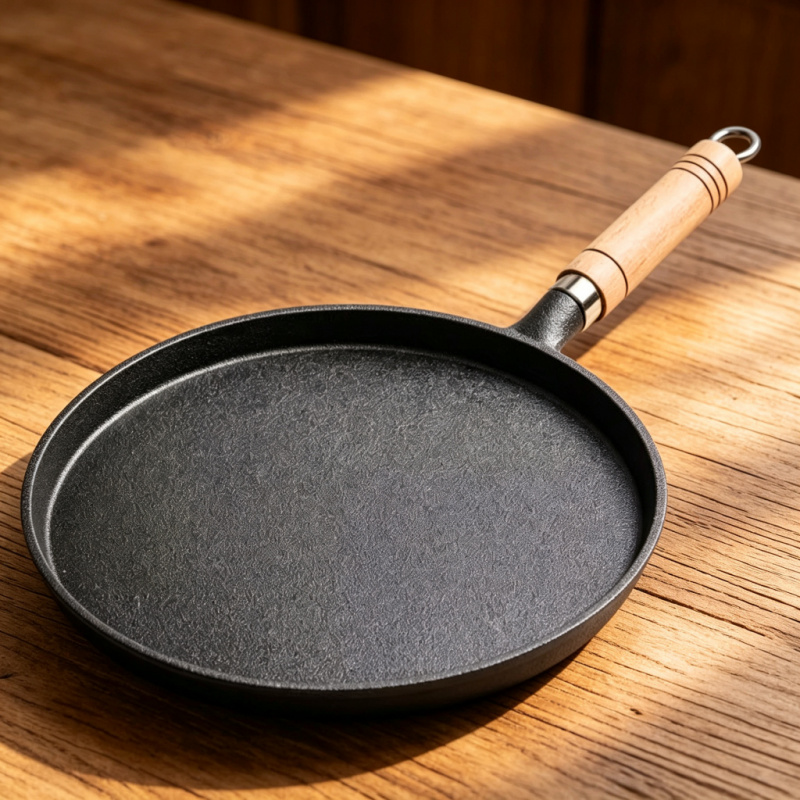 26cm Cast Iron Frying Pan Unco - Crepe Pan Nonstick ulasan dan harga
