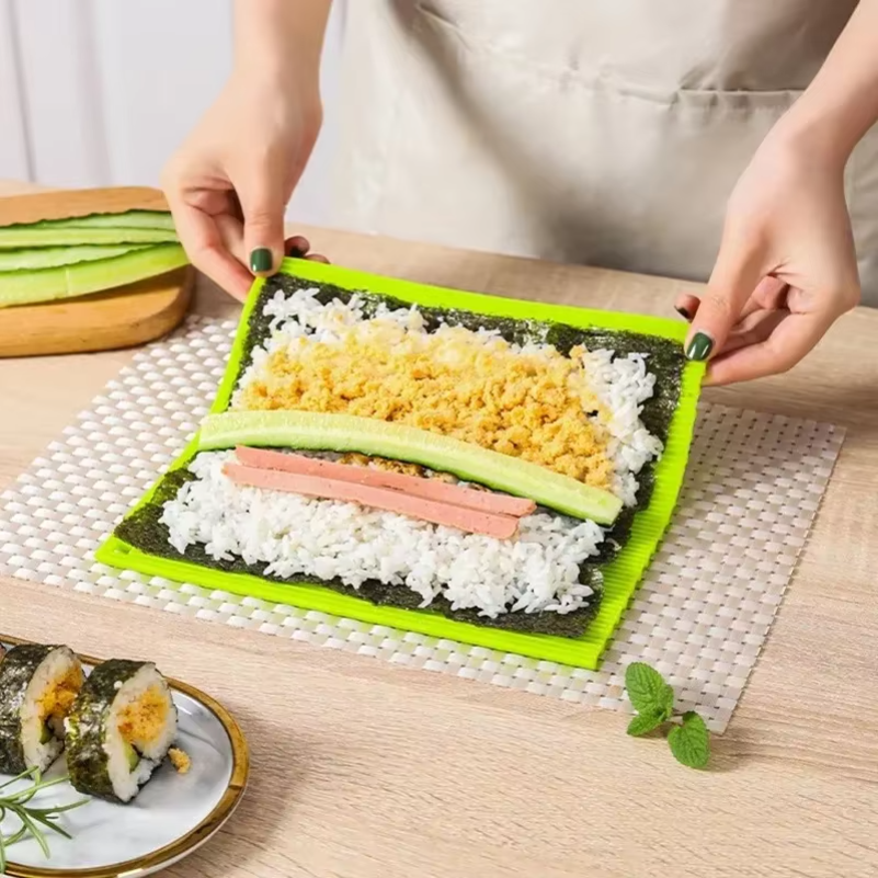 Reusable Silicone Sushi Roller - Sushi Mat Bamboo ulasan dan harga