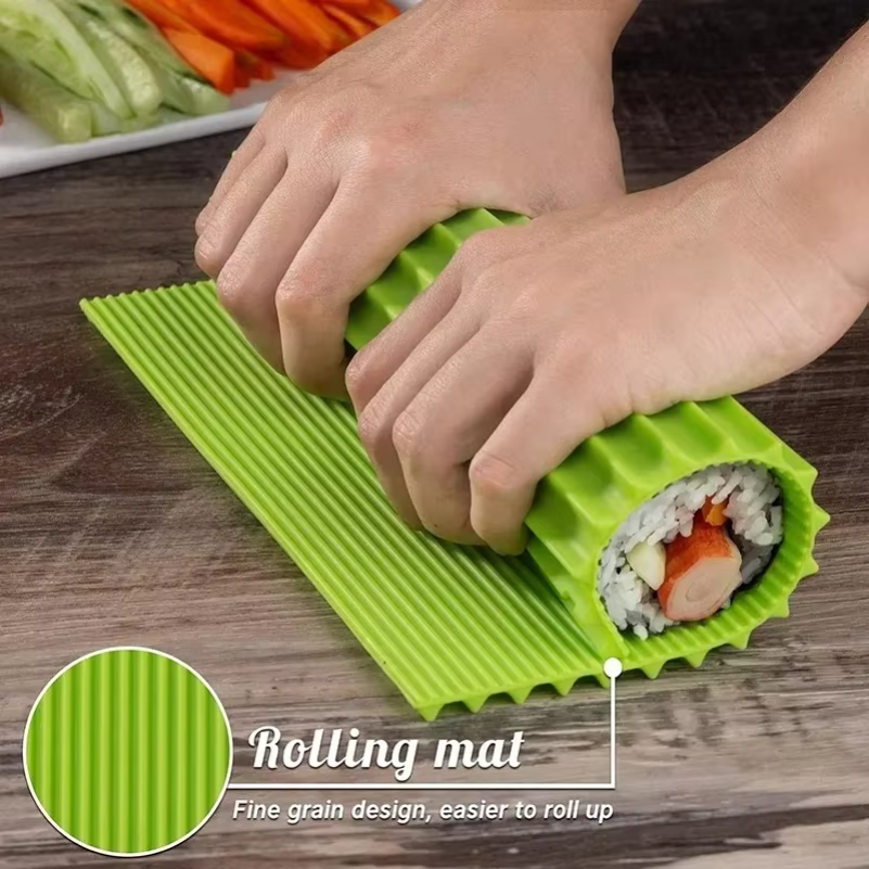 Reusable Silicone Sushi Roller - Sushi Mat Bamboo ulasan dan harga