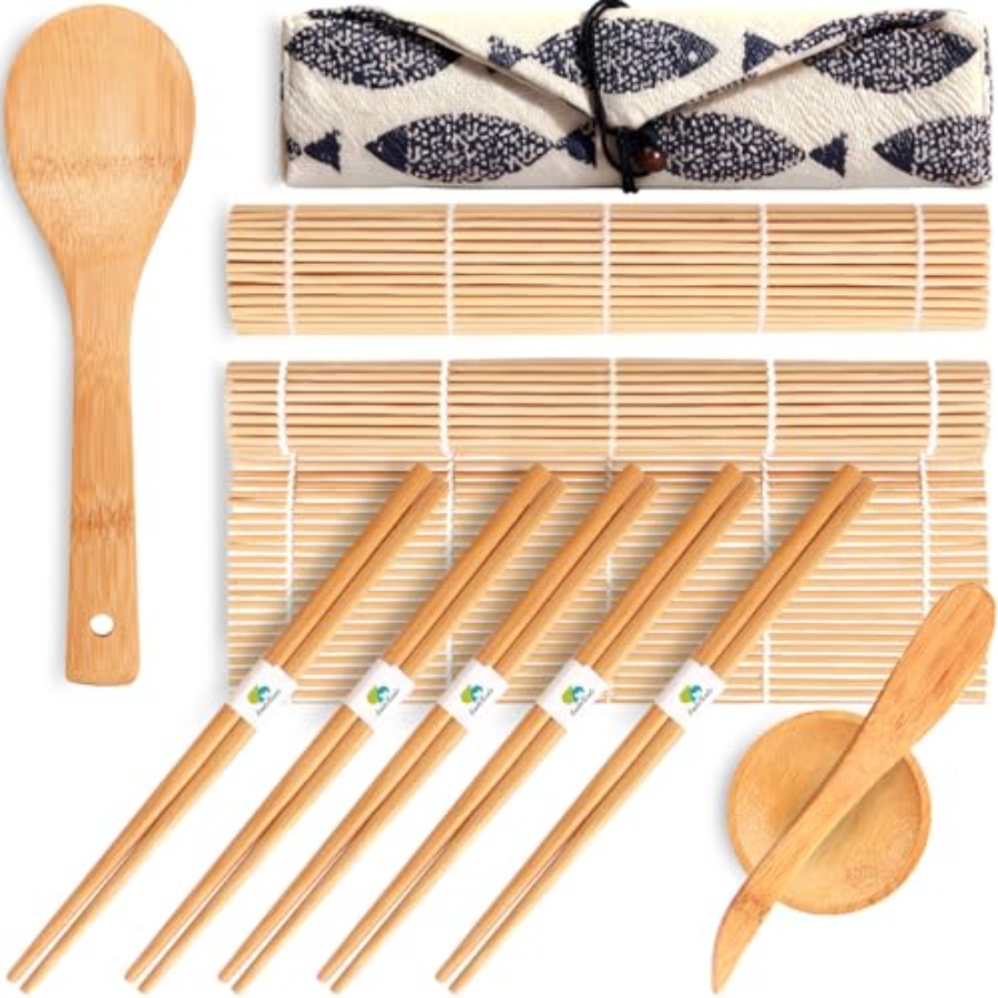 No Plastic Sushi Making Kit, S - Sushi Mat Bamboo ulasan dan harga