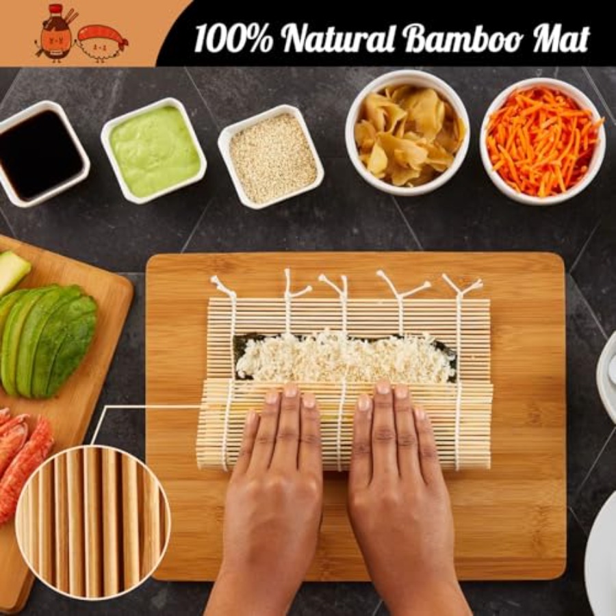 No Plastic Sushi Making Kit, S - Sushi Mat Bamboo ulasan dan harga