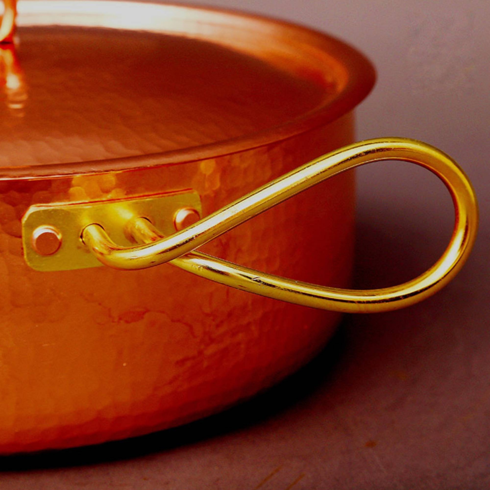 Copper Pot with Lid Flat-Botto - Home Cooking Service ulasan dan harga