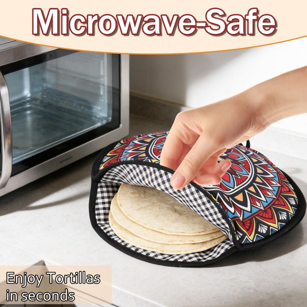 Microwavable Tortilla Warmer P - Tortilla Warmer Cloth ulasan dan harga