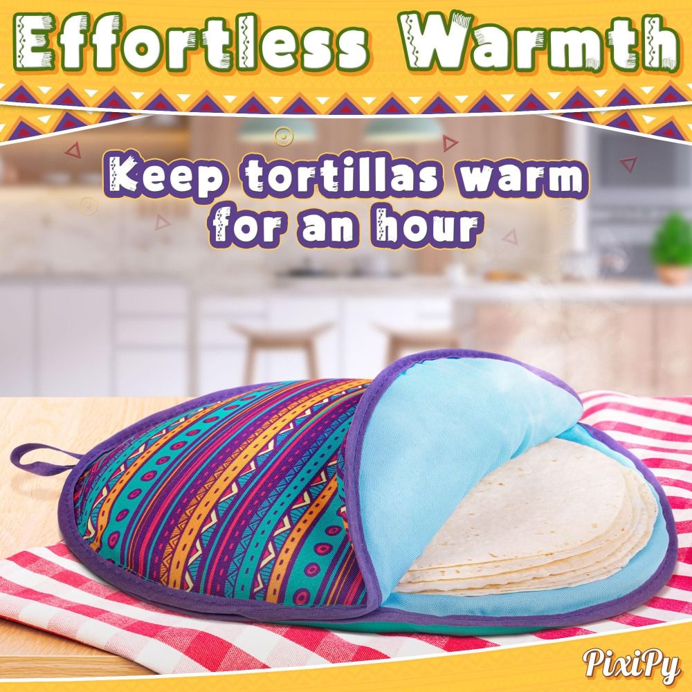 Microwavable Tortilla Warmer P - Tortilla Warmer Cloth ulasan dan harga