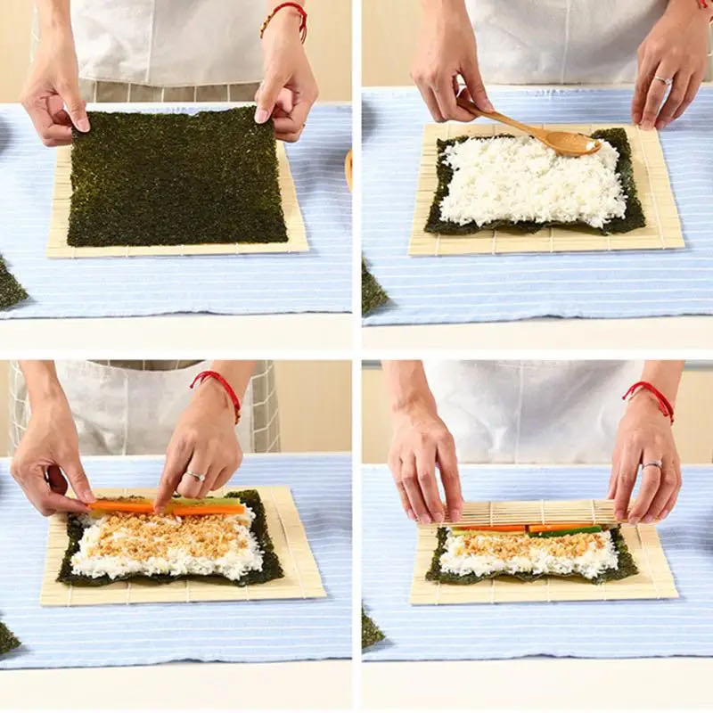 DIY Bamboo Sushi Maker Rolling - Sushi Mat Bamboo ulasan dan harga