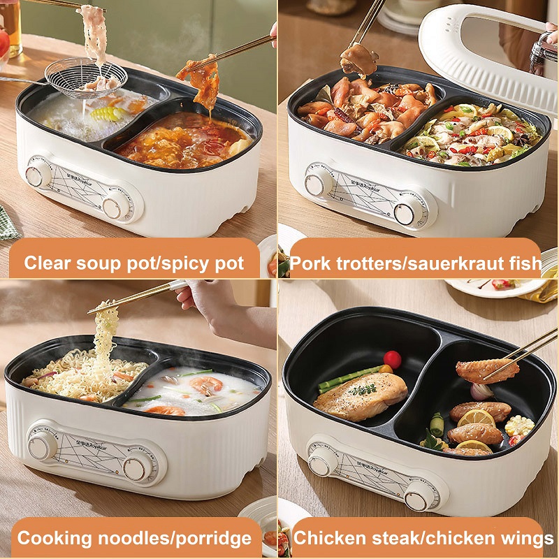 6L Double Liner Electric Hot P - Crepe Pan Nonstick ulasan dan harga