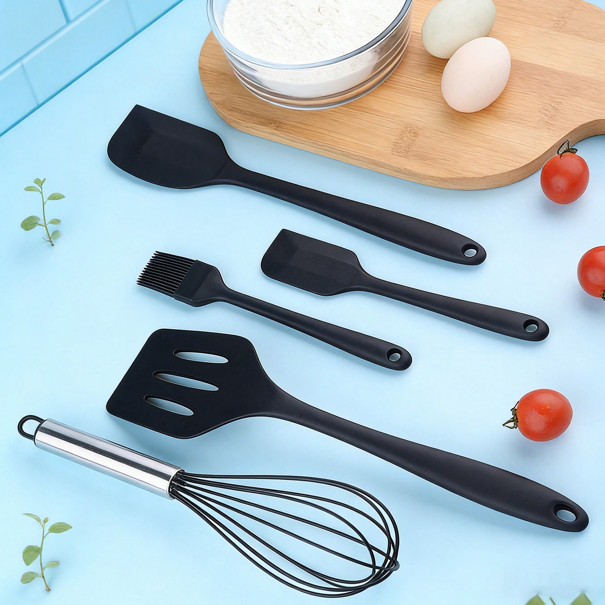 Silicone Cooking Utensils Set, - Home Cooking Set ulasan dan harga