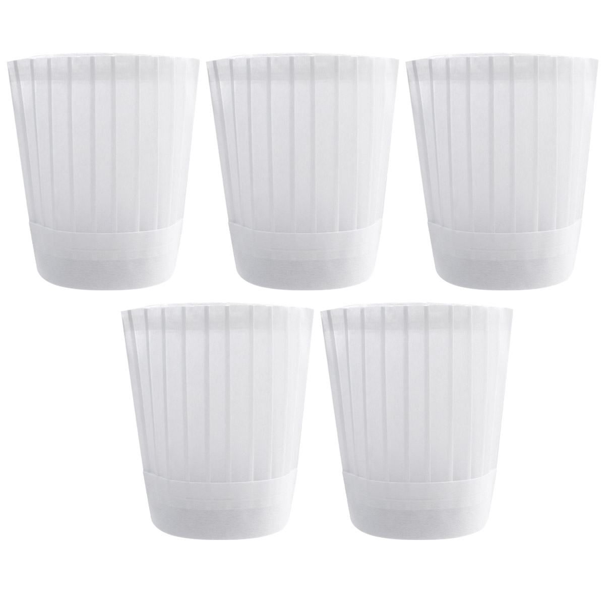 5pcs Chef Hat Adjustable Elast - Home Cooking Service ulasan dan harga