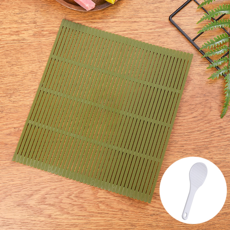 Large Green Plastic Sushi Tool - Sushi Mat Bamboo ulasan dan harga