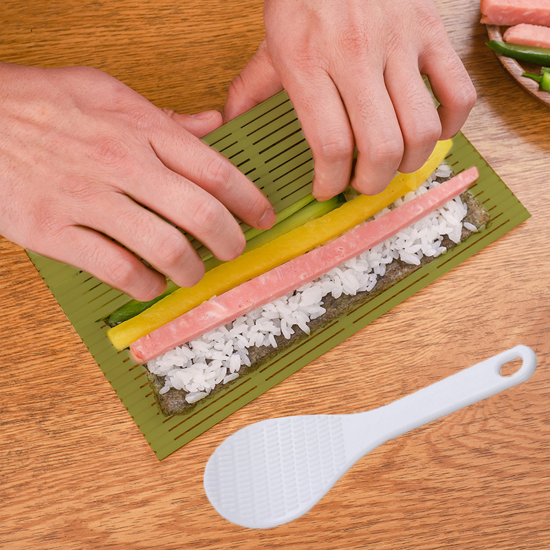 Large Green Plastic Sushi Tool - Sushi Mat Bamboo ulasan dan harga
