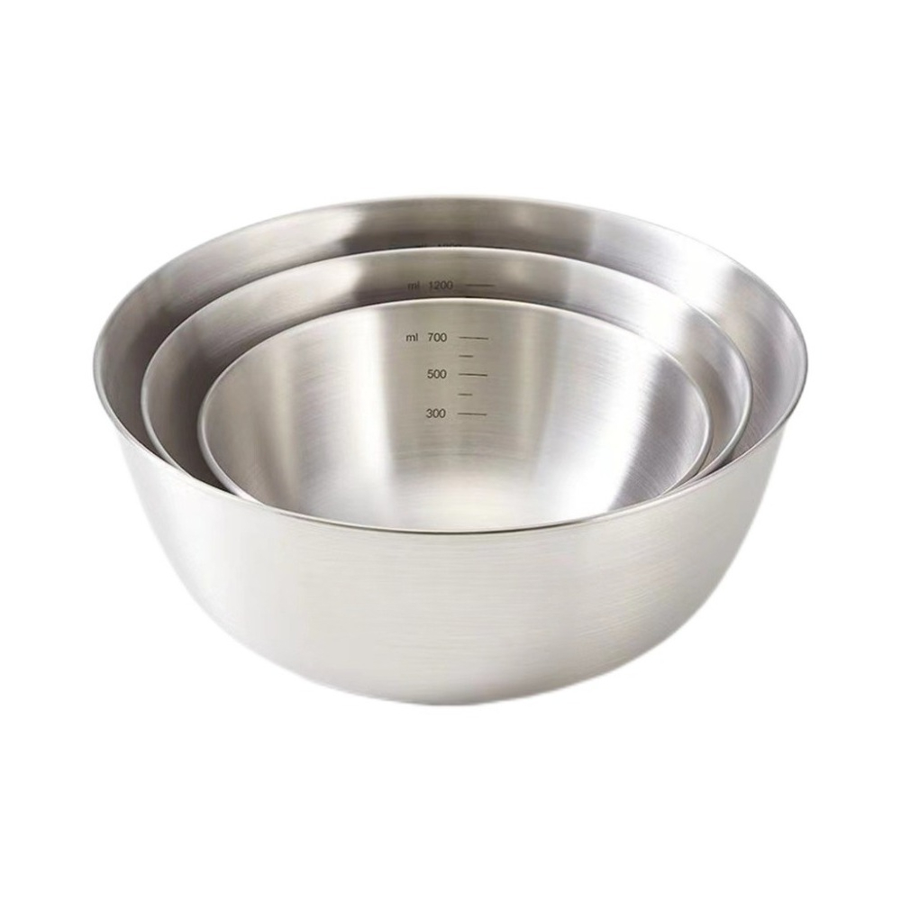 3pcs Stainless Steel Bowl Set  - Home Cooking Set ulasan dan harga