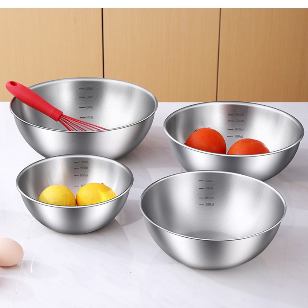3pcs Stainless Steel Bowl Set  - Home Cooking Set ulasan dan harga