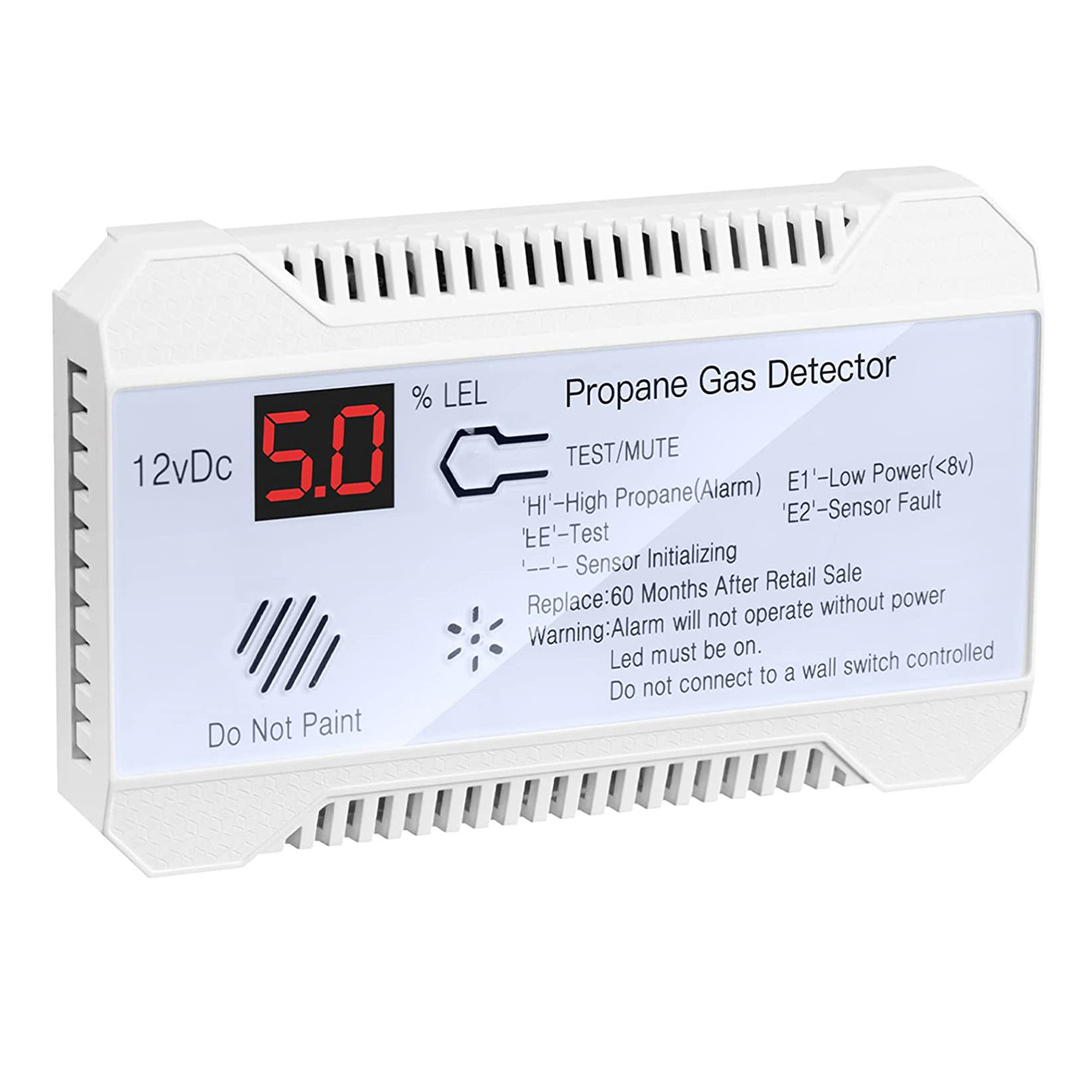 RV Propane Gas Detector 85dB L - Home Cooking Gas ulasan dan harga