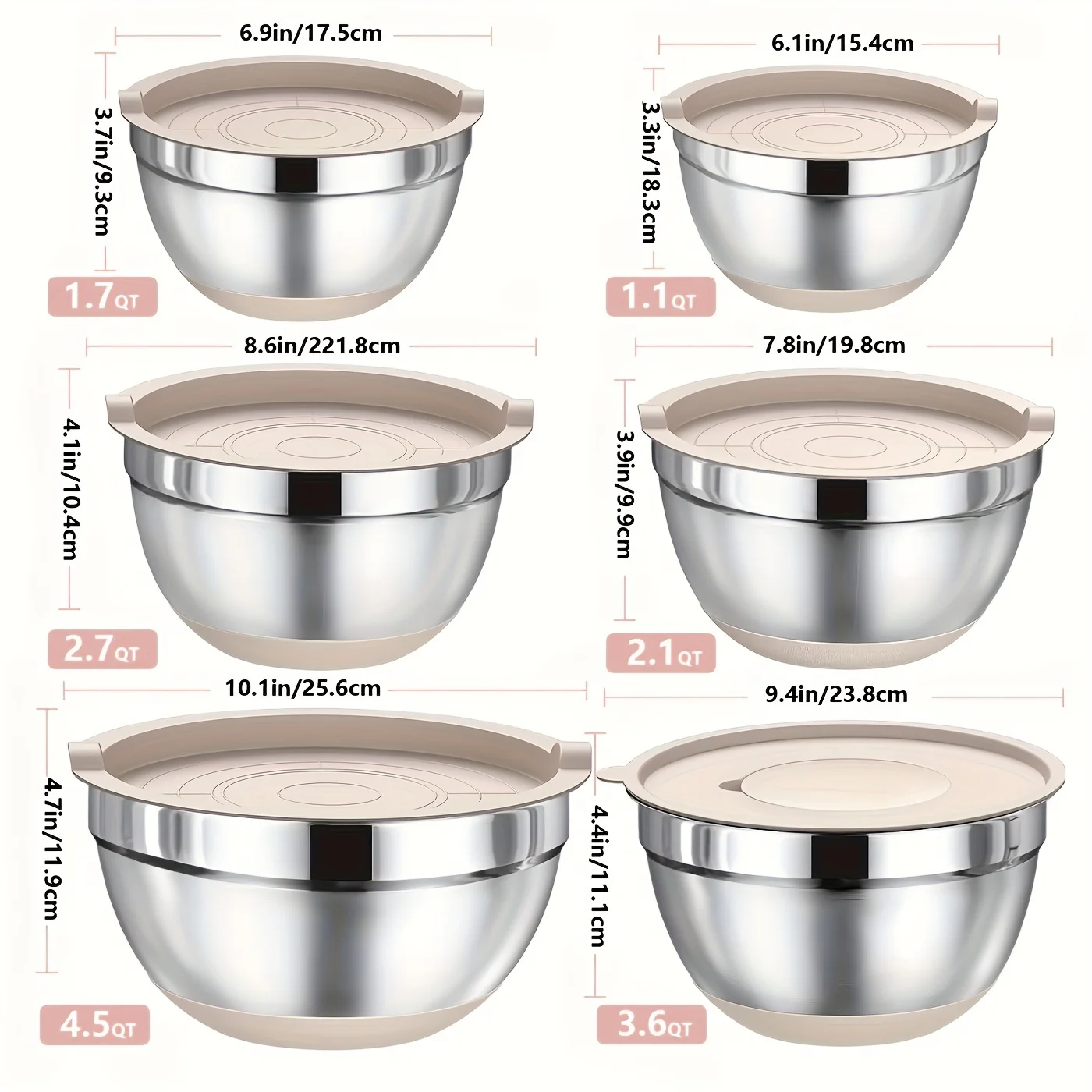 Set of Mixing Bowls Made of St - Home Cooking Set ulasan dan harga