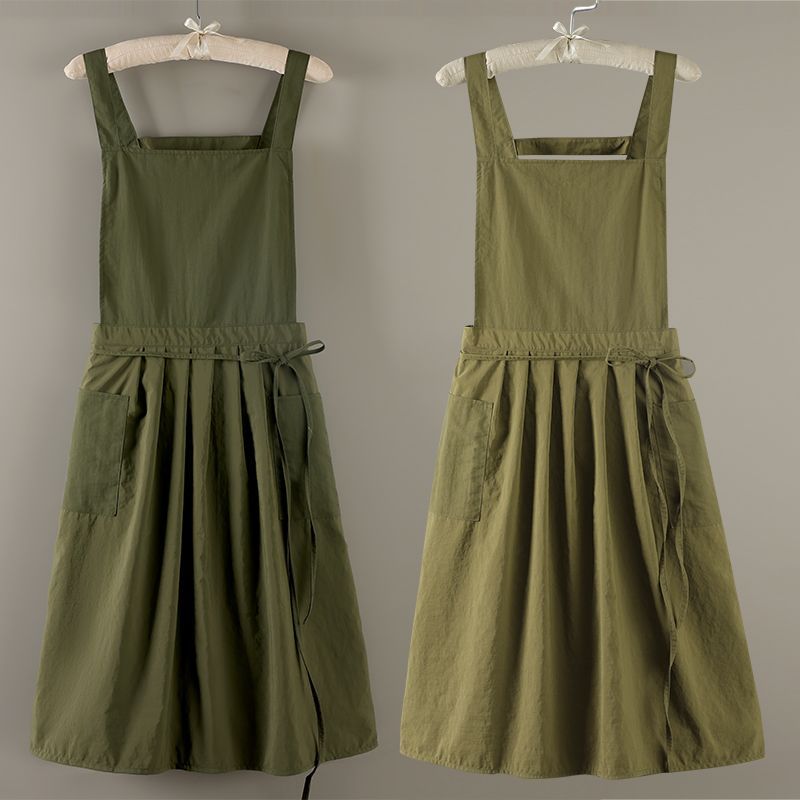 Elegant Ruffled Bib Apron, Sta - Home Cooking Service ulasan dan harga