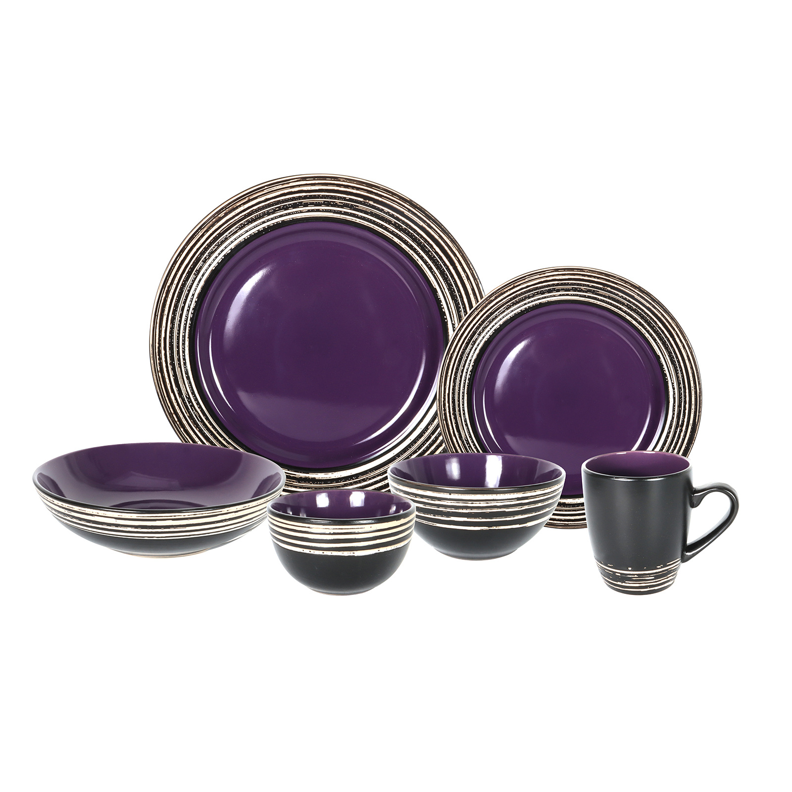 48pcs Stoneware Dinnerware Set - Home Cooking Service ulasan dan harga