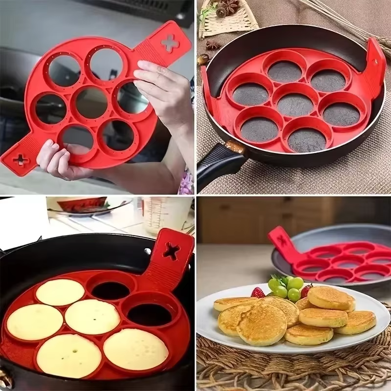 Silicone Non Stick Pot 7-Hole  - Crepe Pan Nonstick ulasan dan harga