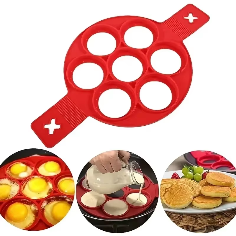 Silicone Non Stick Pot 7-Hole  - Crepe Pan Nonstick ulasan dan harga